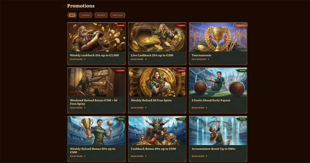 Wild Robin Casino Promoties